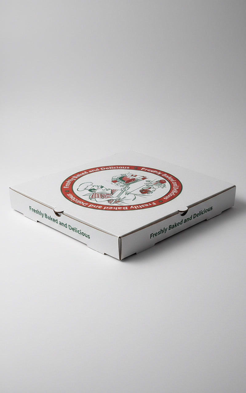 12x12 corrugated pizza box stackable design