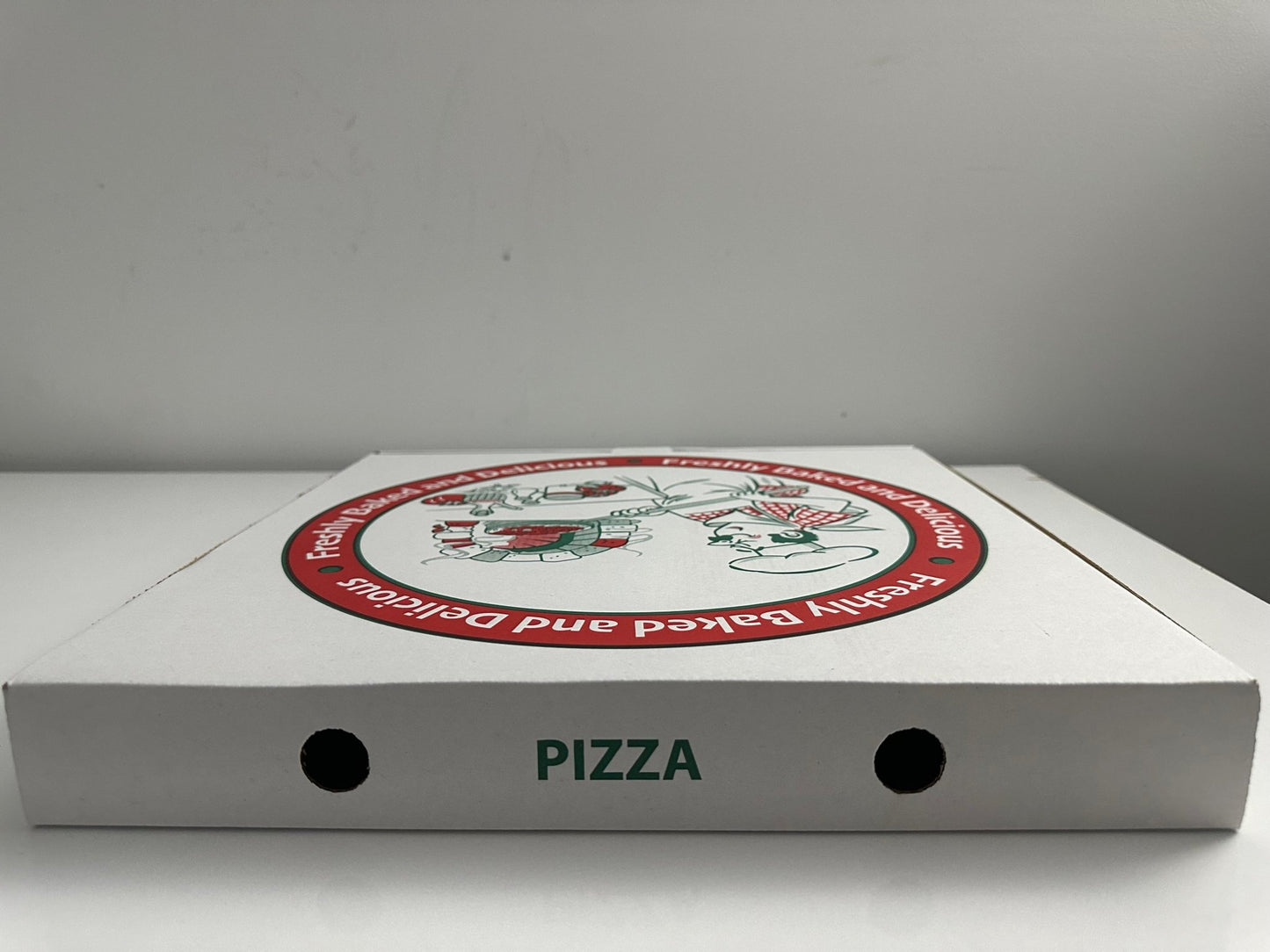 12x12 corrugated pizza box open view for pizzerias