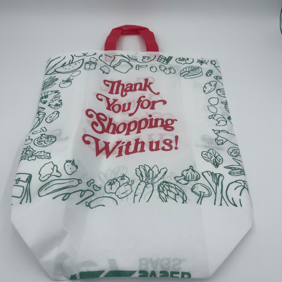 Box Non - Woven Bags 14.5 width x 6.25 depth x 18 height, Thank You Bags - Jet Paper Bags
