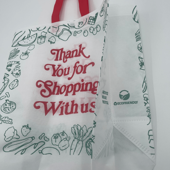Box Non - Woven Bags 14.5 width x 6.25 depth x 18 height, Thank You Bags - Jet Paper Bags