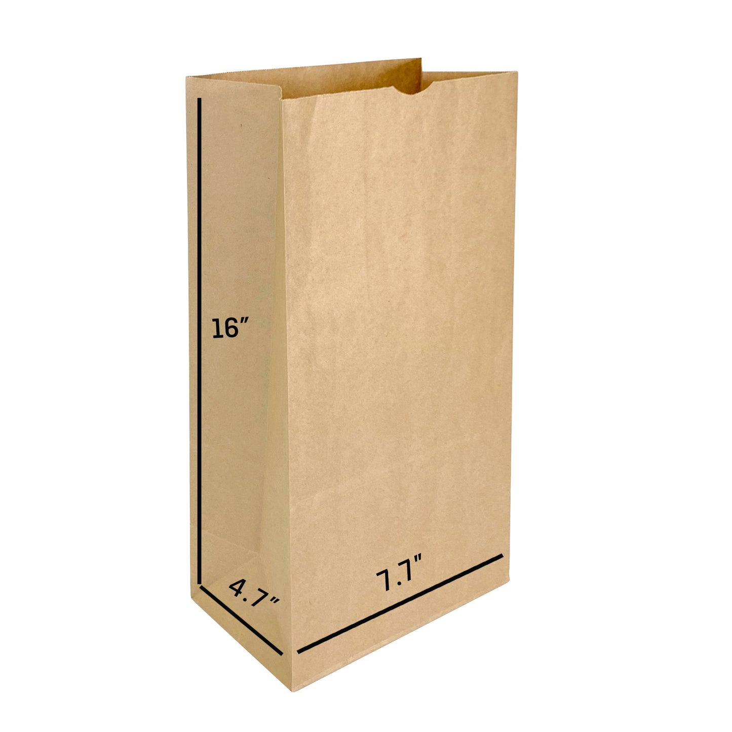 Brown Paper Bags: Durable, Eco - Friendly, Made in USA - Size 16 - Jet Paper Bags