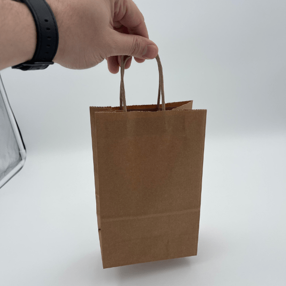 NALA 5 width x 3 depth x 8.25 height - 100 gsm - Jet Paper Bags