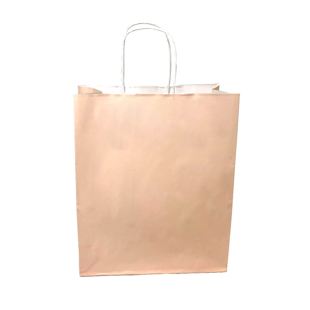 10 x 5 x 12H“ Orange Colored Paper Bag with Twisted Handles 100pcs /