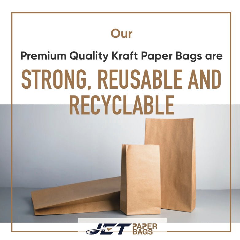 Brown Paper Bags: Durable, Eco - Friendly, Made in USA - Size 16 - Jet Paper Bags