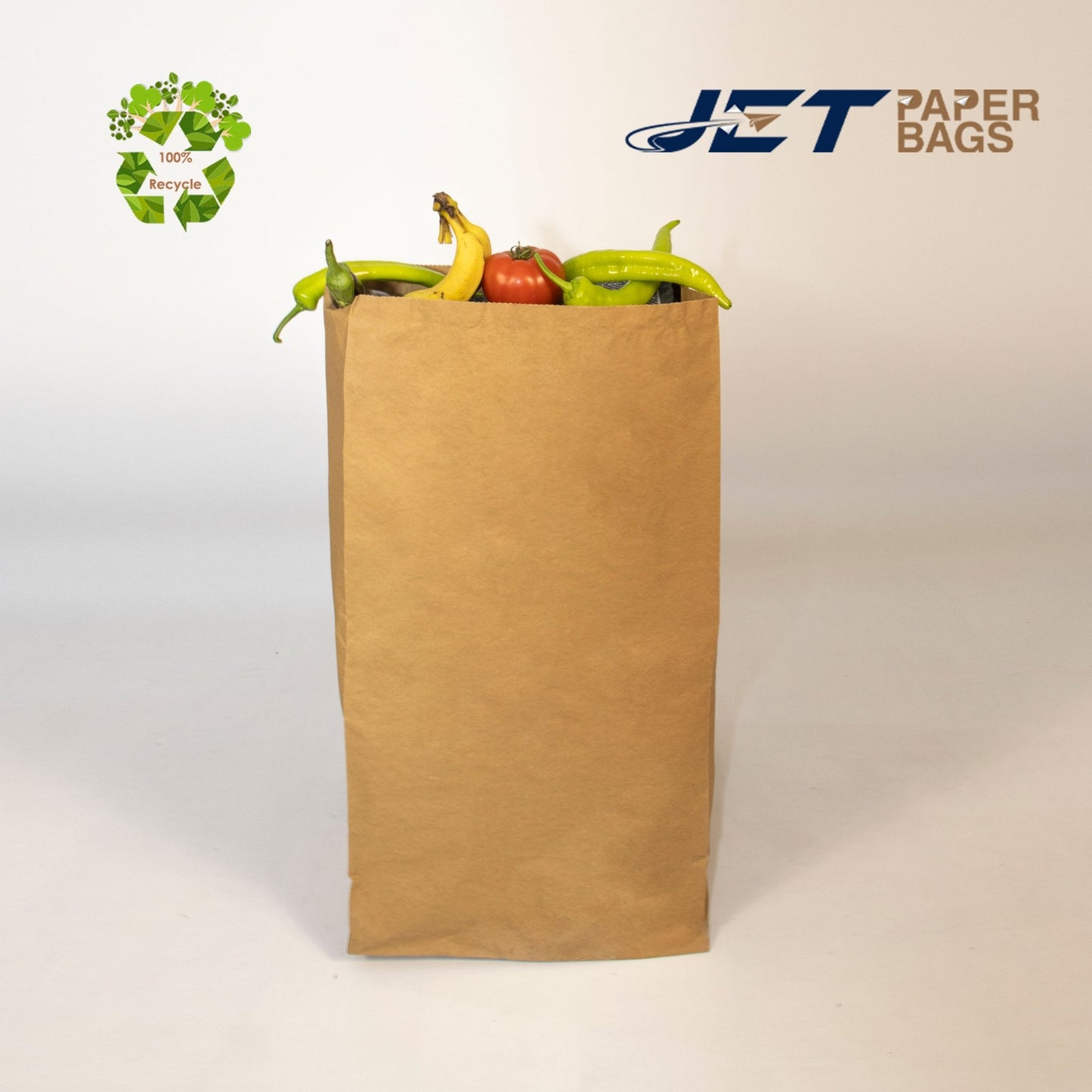 Brown Paper Bags: Durable, Eco - Friendly, Made in USA - Size 16 - Jet Paper Bags