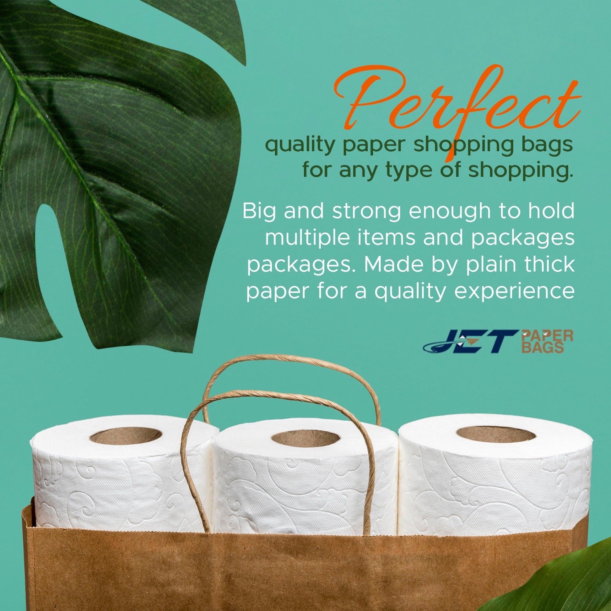 BROWN Paper Bags with Twisted Handles - ZARA - 15" x 10" x 12H" - Jet Paper Bags