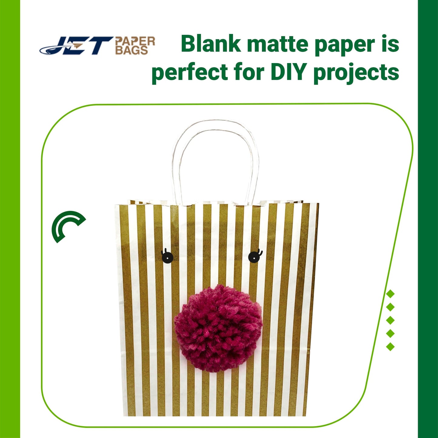 GOLD Colored Paper Bags with Twisted Handles - 10" x 5" x 12H“ - Jet Paper Bags