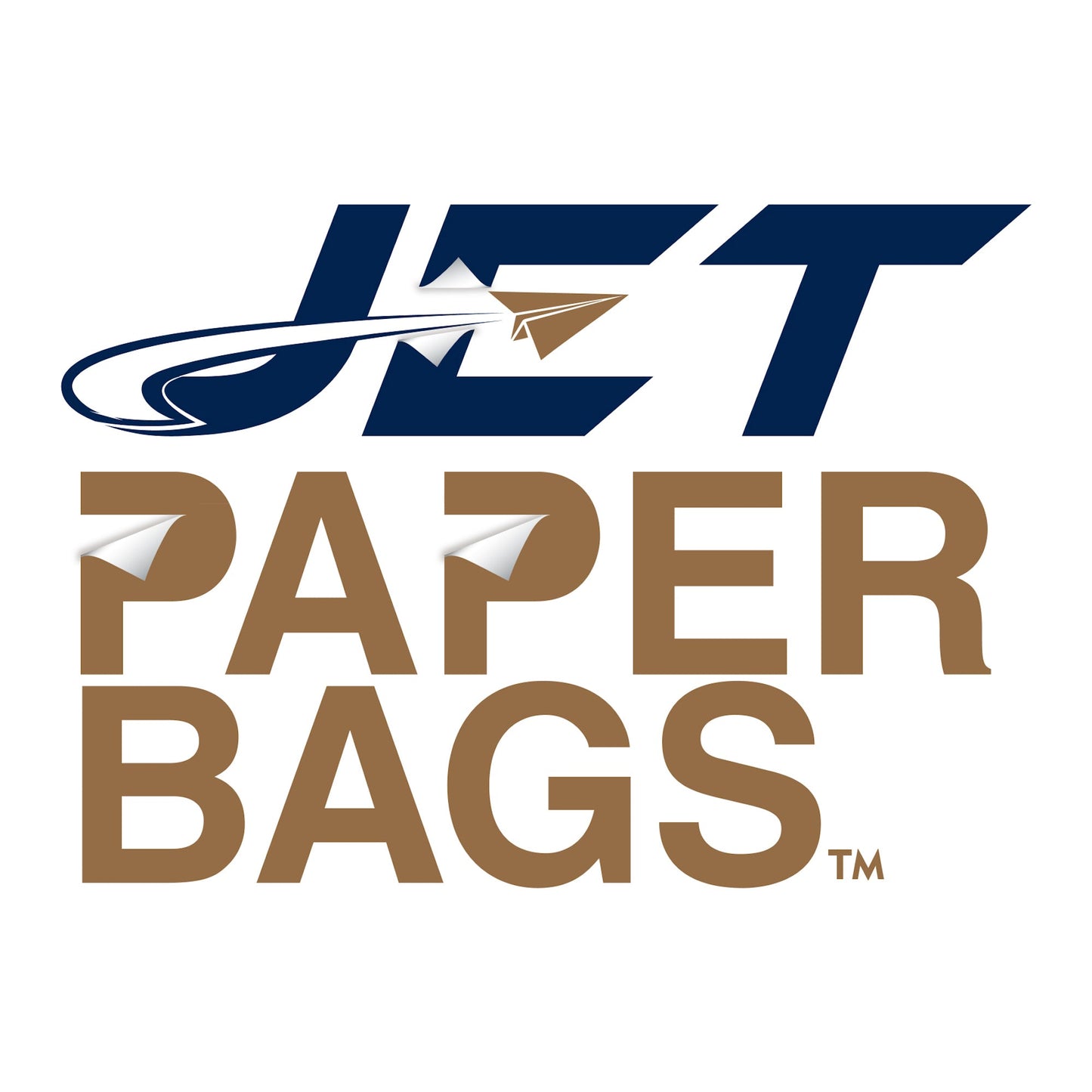 WHITE Paper Bags with Twisted Handles - BORA - 8" x 4" x 9"H - Jet Paper Bags