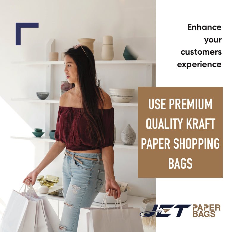 WHITE Paper Bags with Twisted Handles - HYDI - 15" x 10" x 12" H - Jet Paper Bags