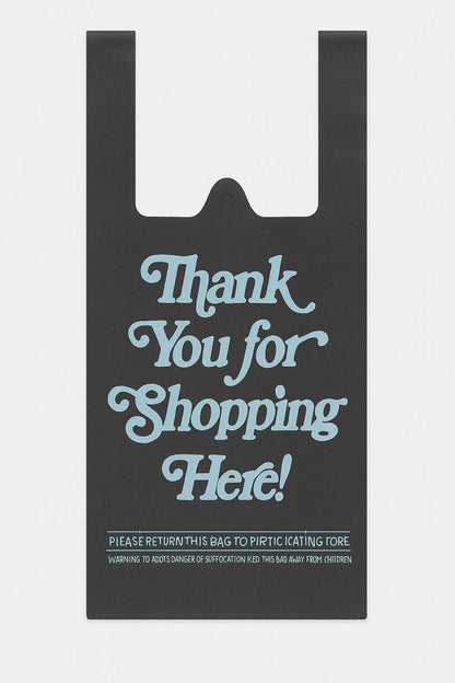 Black Non - woven Reusable Bags 11.5 width x 6.5 depth x 16 height, Thank You Bags - Jet Paper Bags