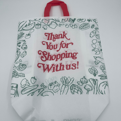 Box Non - Woven Bags 14.5 width x 6.25 depth x 18 height, Thank You Bags - Jet Paper Bags