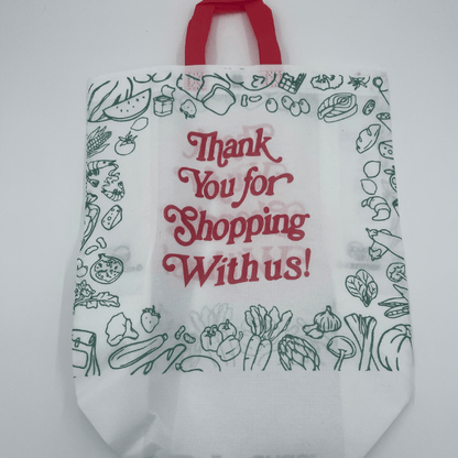 Box Non - Woven Bags 14.5 width x 6.25 depth x 18 height, Thank You Bags - Jet Paper Bags