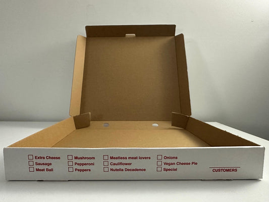 12" x 12" x 2" Corrugated Pizza Boxes - 100 Bundle | Sturdy & Durable | Ideal for Pizzerias | Bulk Stock Available