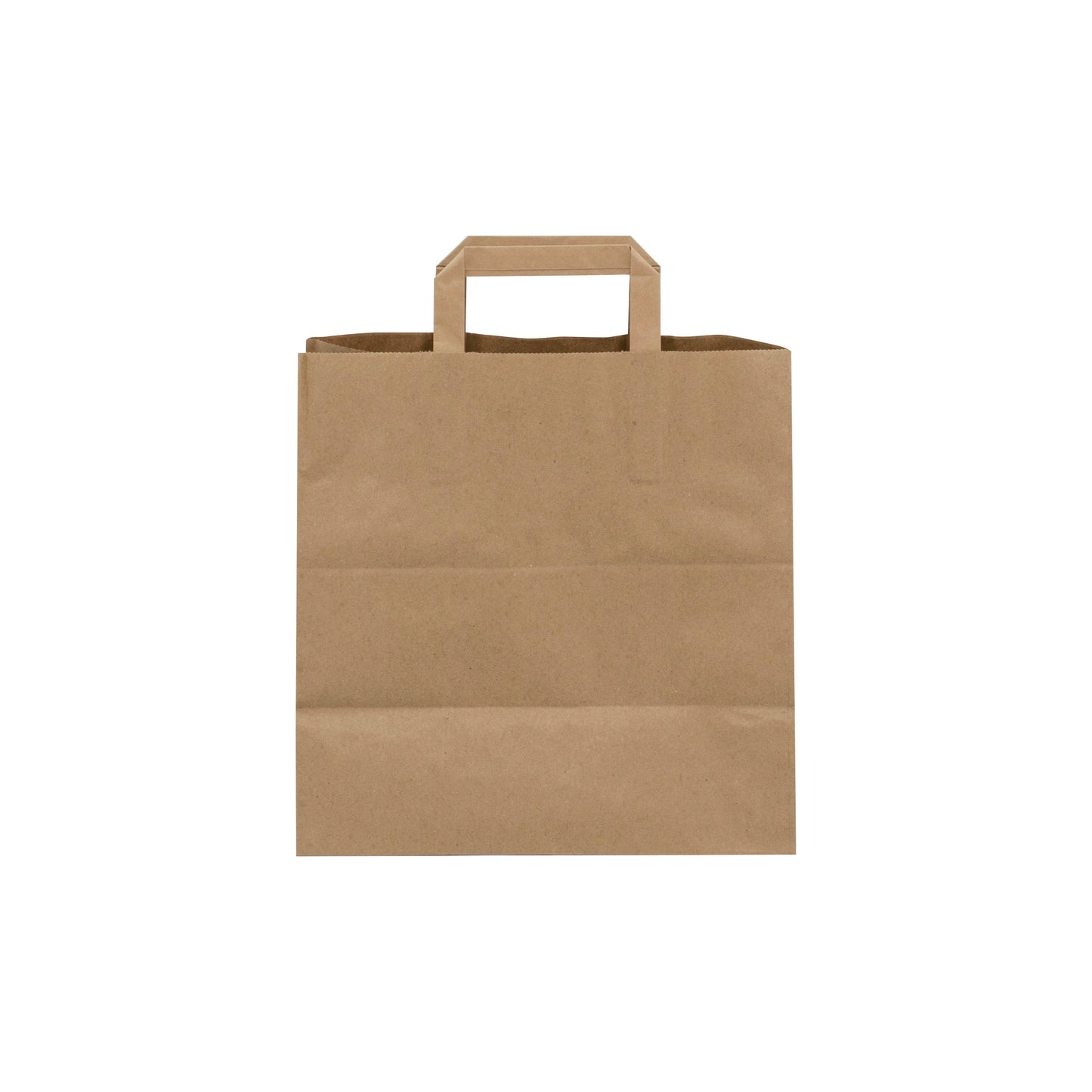 BROWN Economic Paper Bags with FLAT Handles - LEO -11x6x11.5