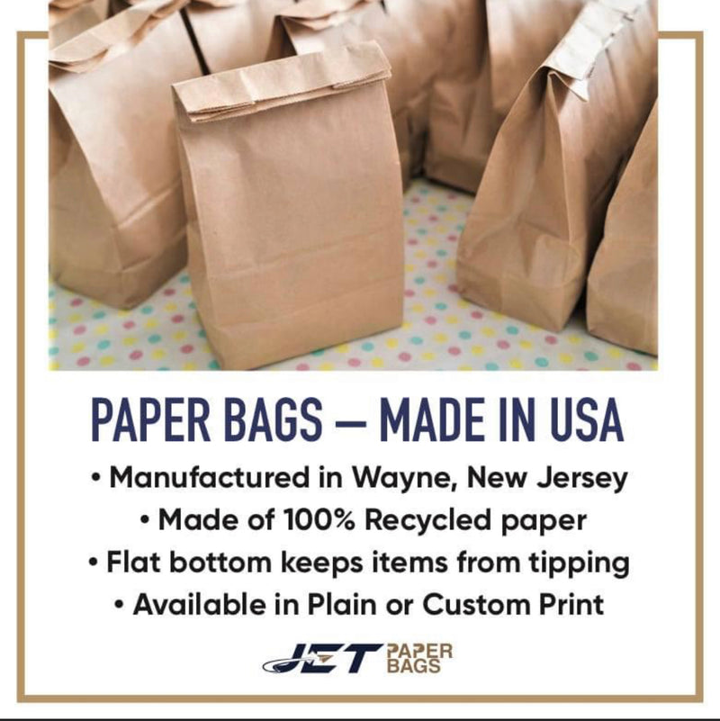 Brown Paper Bags - 2 lb. 100% Recycled Paper Bags