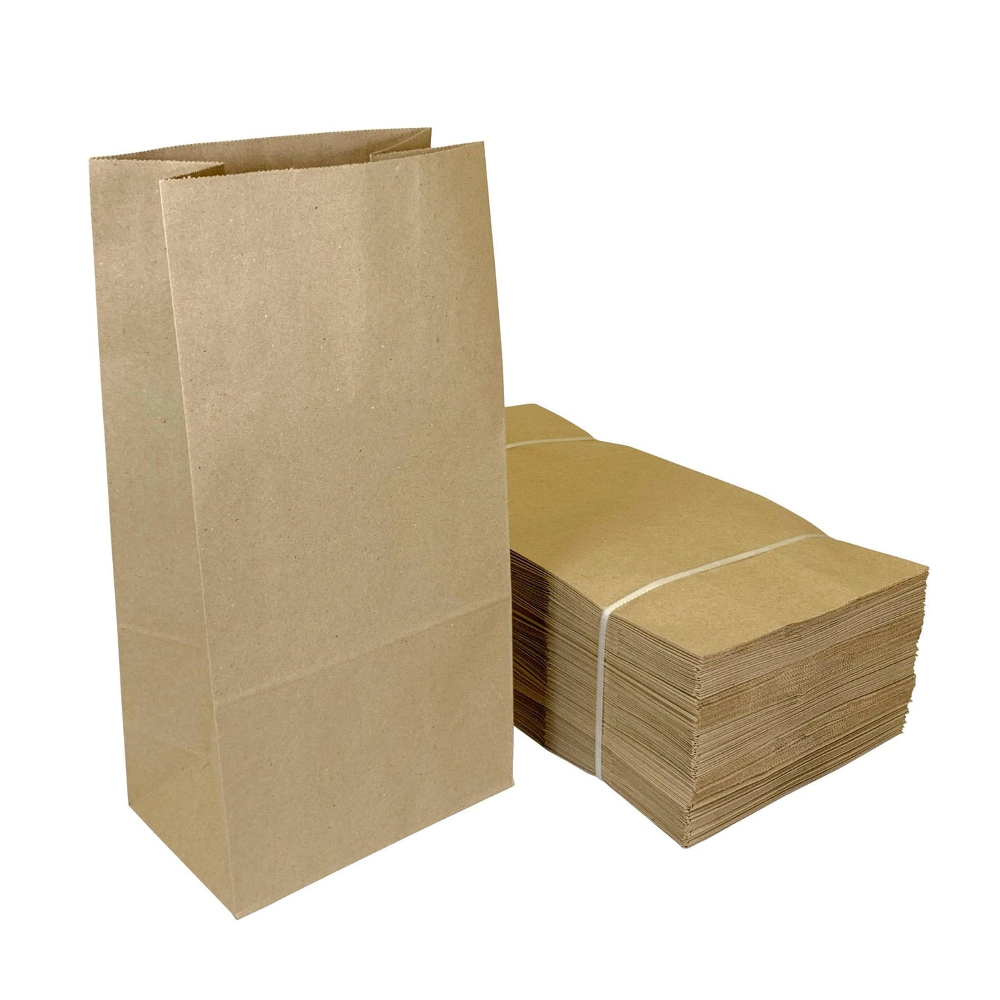 Brown Grocery Paper Bags, SOS Bags, Lunch Bags 12 - 7" x 4.5" x 13.75" - Jet Paper Bags