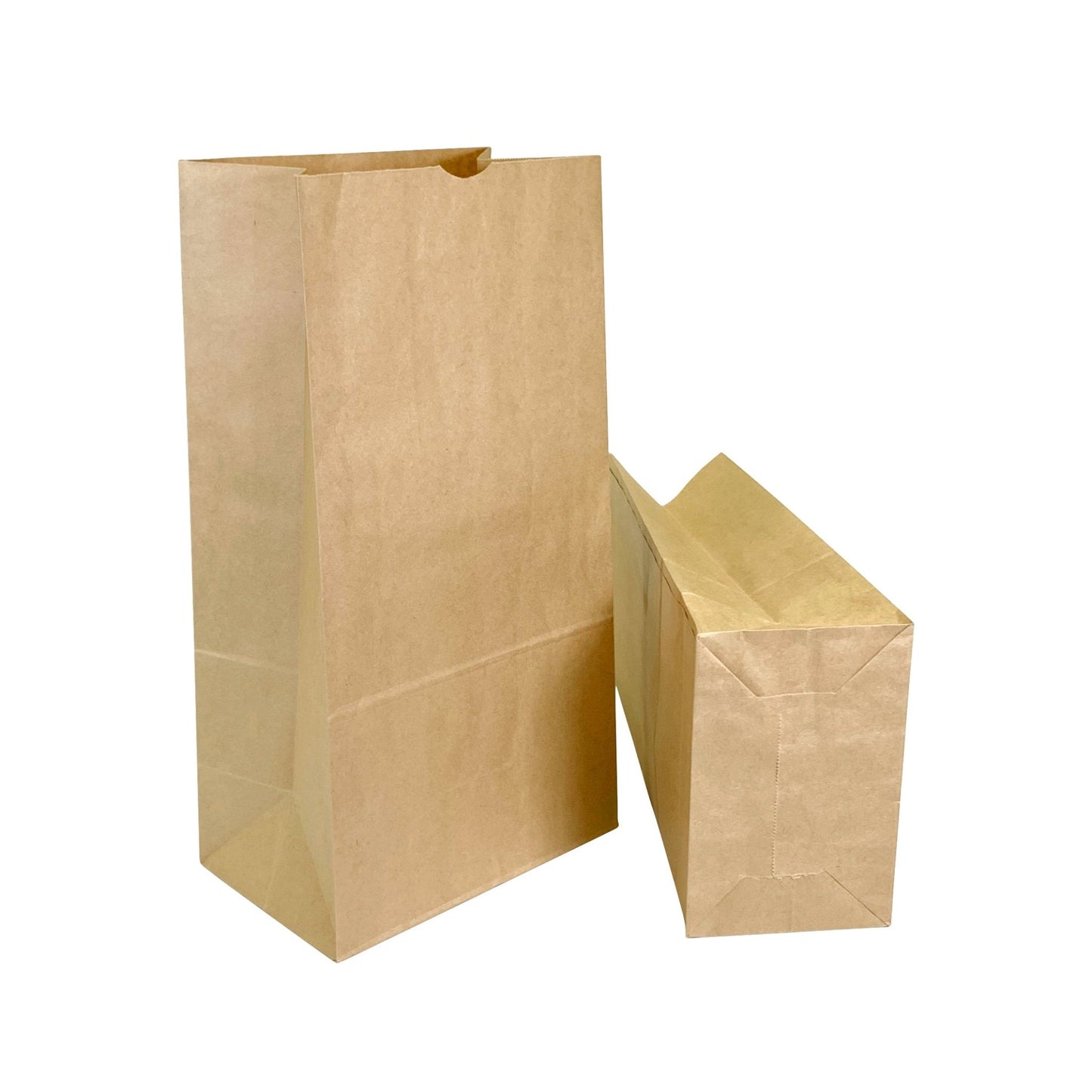 Brown Grocery Paper Bags, SOS Bags, Lunch Bags 12 - 7" x 4.5" x 13.75" - Jet Paper Bags