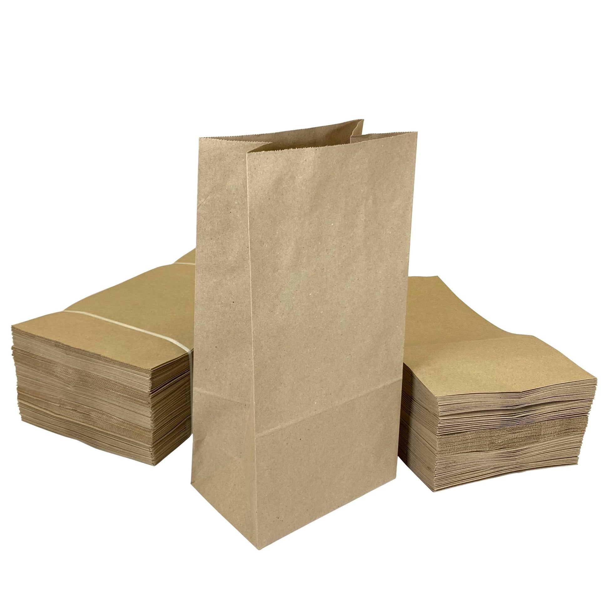 Brown Grocery Paper Bags, SOS Bags, Lunch Bags 12 - 7" x 4.5" x 13.75" - Jet Paper Bags