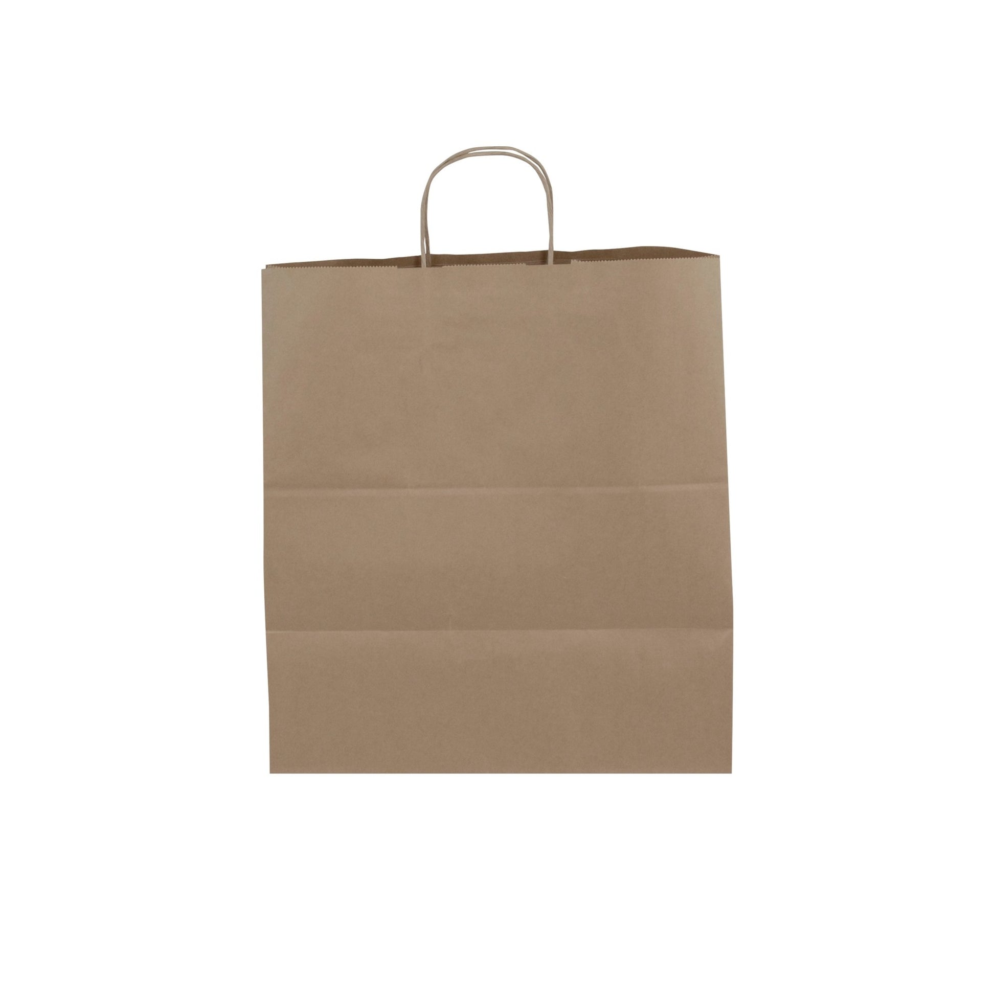 BROWN Paper Bags with Twisted Handles - ROSA - 14" x 9" x 16"H - Jet Paper Bags