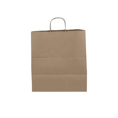BROWN Paper Bags with Twisted Handles - ROSA - 14" x 9" x 16"H - Jet Paper Bags