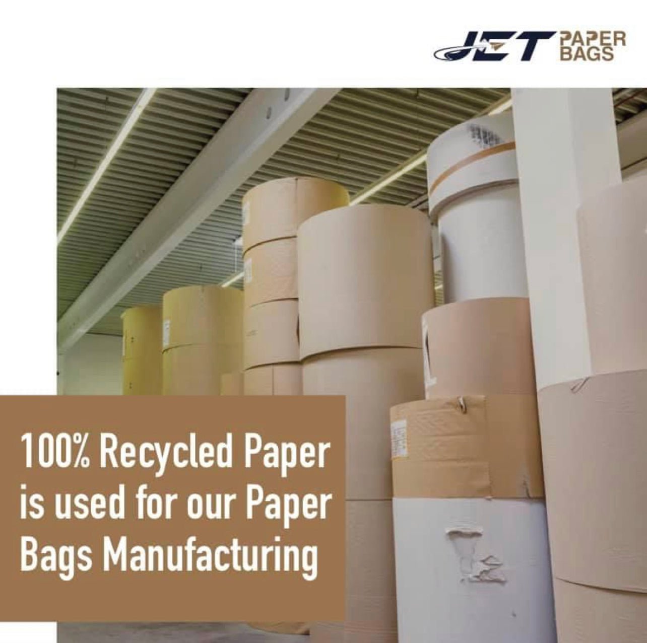 BROWN Small Paper Bags with Twisted Handles - MIMI - 8" x 4" x 9H" - Jet Paper Bags